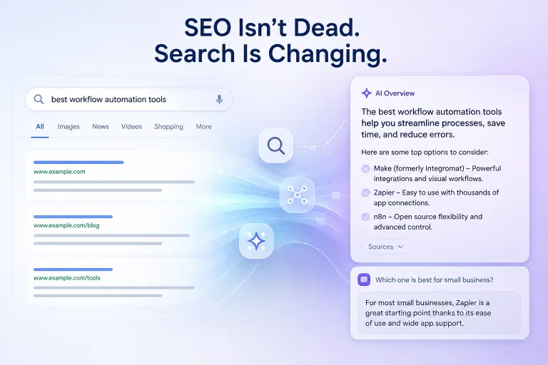 abstract search-to-AI transition